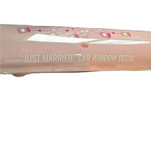 Miss to Mrs Just Married Car Window Decal